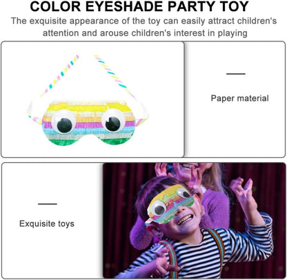 SUPVOX 2pcs Paper Eye Masks for Boys and Girls Birthday Party Games Fun Pinata Supplies for Boy Girl Celebrations Lightweight and Eye-catching Design