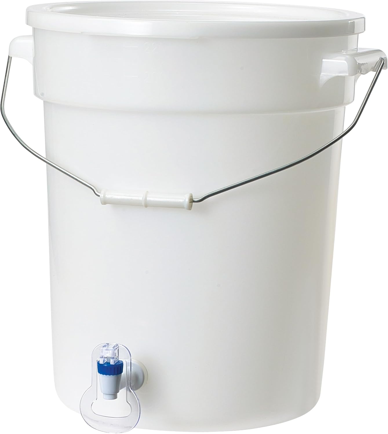 Beverage Dispenser White BPA Free Polypropylene 6 Gallon (PBDW-22)