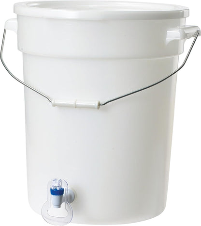 Beverage Dispenser White BPA Free Polypropylene 6 Gallon (PBDW-22)