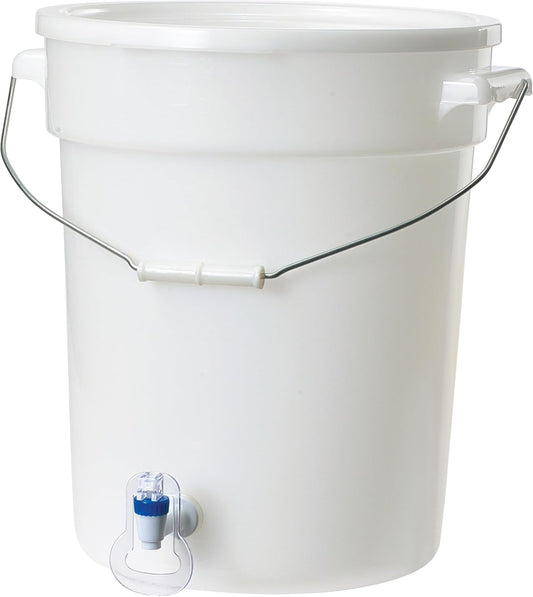 Beverage Dispenser White BPA Free Polypropylene 6 Gallon (PBDW-22)