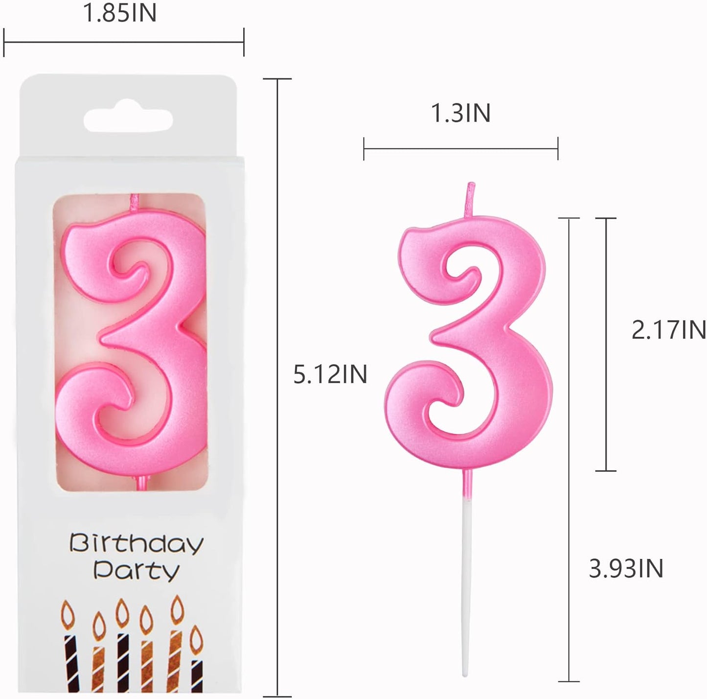 PHD CAKE 10-Count 0-9 Gold Number Birthday Candles, Number One Birthday, Gold Number Candles, Party Celebration, Baby Showers