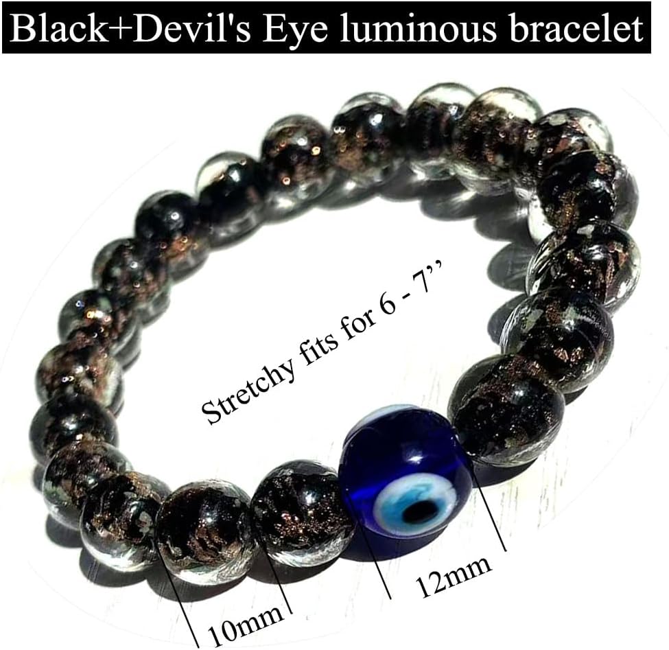 Handmade Glow-in-the-Dark Beaded Bracelet, Luminous Wrist Accessory, Fashion Bracelet for Women, Ideal Gift for Night Events, Parties & Birthdays