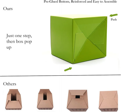 Oletx 24 Pcs Colorful Paper Gift Boxes, Small Candy Boxes Bulk, 3x3x3 inch Gift Box with Lids, Goodie Treat Boxes for Party Favors, Birthday Gifts, Wedding Gifts