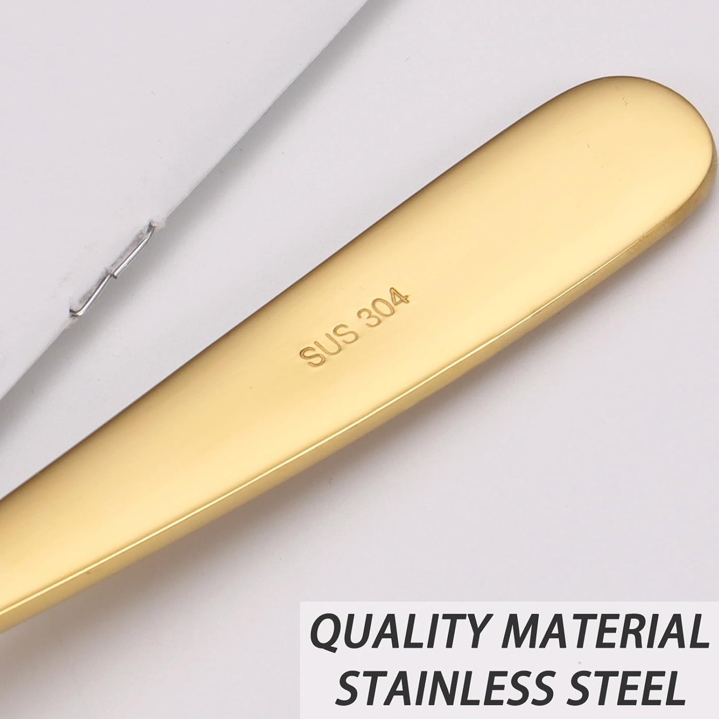 Large Serving Spoon, Stainless Steel Catering Serving Utensils for Party Buffet Dinner Banquet Cooking Kitchen Basics,Dishwasher Safe(Gold)