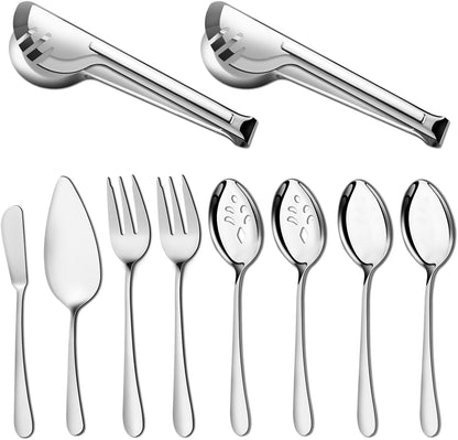 Pleafind 16 PCS Mini Serving Tongs - 4.3 inch, Food-Grade 18/8 Stainless Steel Mini Tongs, Mirror-polished Charcuterie Accessories for Coffee shops, tea party, bars, Sugar and Ice Bucket