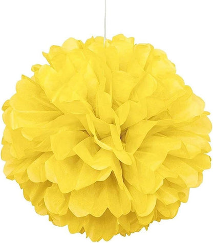 XIKSXITN 12 pc Rose Gold Gradient Tissue Paper Pom poms-Hanging Gold Dot White Paper Pom Poms Paper Flowers Ball for Party Decorative(8&10&12 inch)
