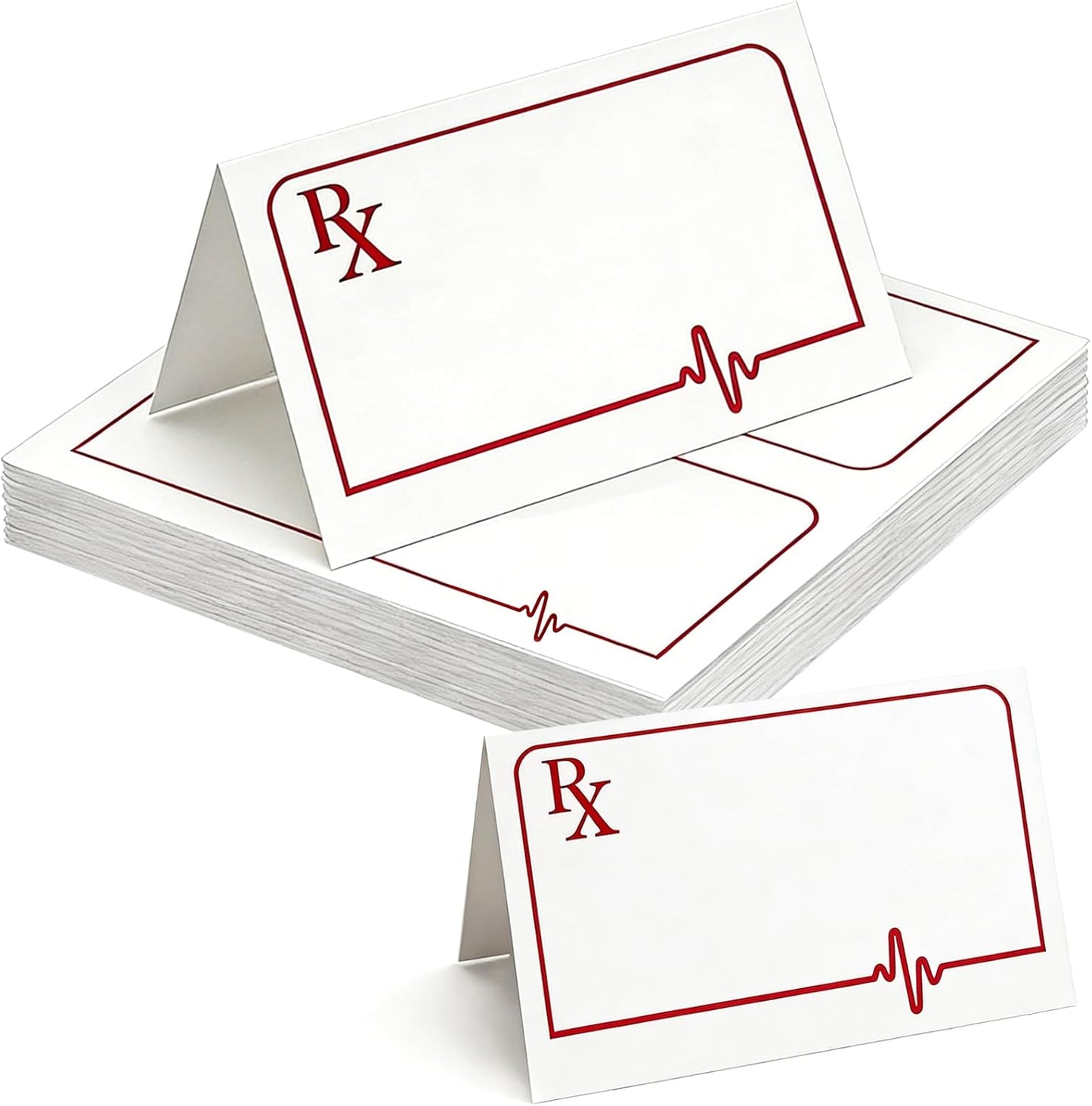 25 Pcs Nurse Themed Food Place Cards Folding Nursing Graduation Table Place Cards Nurse Food Tent Labels for Hospital Nursing Graduation Party Supplies