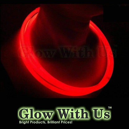 Glow Sticks Bulk Wholesale Necklaces, 100 22" Glow Necklaces, Glow 8-12 Hr, Connector Pre-attached (handy), Bright Colors, Glow-in-the-dark Party Supplies.