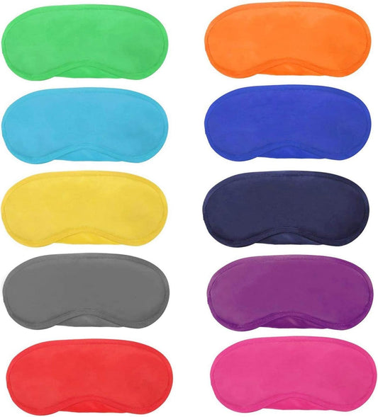26 Pieces Eye Mask Shade Cover Blindfold Travel Sleep Eye Masks with Nose Pad for Travel Sleep or Party Supplies Game.(13 Colors)