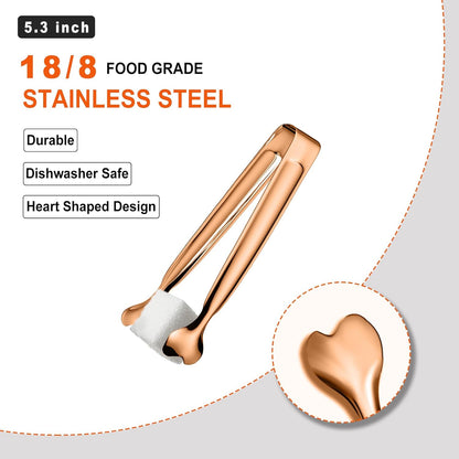 Mini Serving Tongs, Anytrp 18-Packs Stainless Steel Sugar Tongs, 4.3inch Ice Tongs Kitchen Appetizers Tongs for Coffee Bar, Tea Party, Desserts Party, Sugar and Ice Bucket