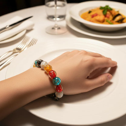 Handmade Glow-in-the-Dark Beaded Bracelet, Luminous Wrist Accessory, Fashion Bracelet for Women, Ideal Gift for Night Events, Parties & Birthdays