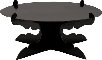 12 inch One Tier Cardboard Cake Stand,Black Cupcake Stand for Birthday Wedding DIY Dessert Decoration