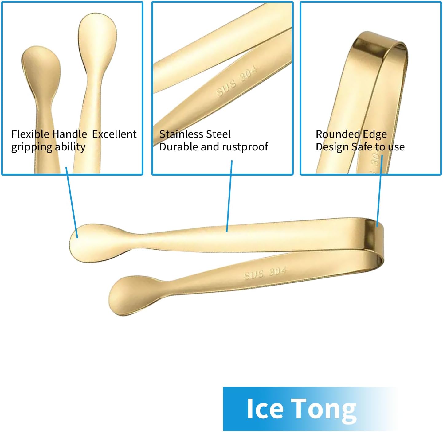6Pcs Silver and Gold Mini Sugger Tongs Small Tongs,Charcuterie Boards Accessories Serving Trays for Tea Parties,Coffee Breaks,or Any Social Gathering.