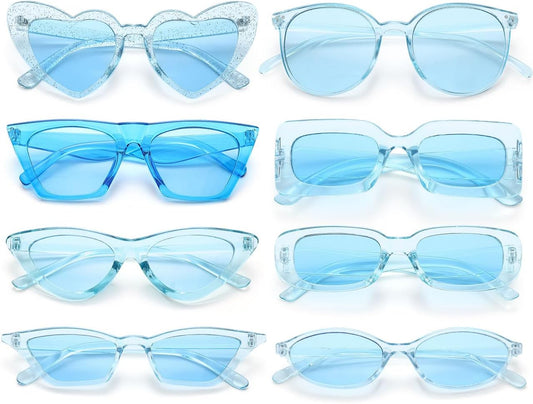 Party Sunglasses Bulk Black Sunglasses Pack Party Favor Retro Multipack Glasses Set for Women 8/12 Pack