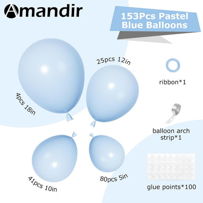 Amandir 153pcs White Sand Balloons Arch Garland Kit Different Sizes 18 12 10 5 Inch Cream Beige Sand White Latex Balloon for Birthday Boho Neutral Baby Shower Wedding Anniversary Party Decorations