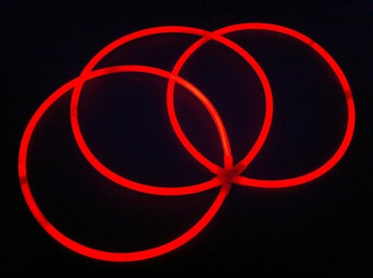 Glow Sticks Bulk Wholesale Necklaces, 100 22" Glow Necklaces, Glow 8-12 Hr, Connector Pre-attached (handy), Bright Colors, Glow-in-the-dark Party Supplies.