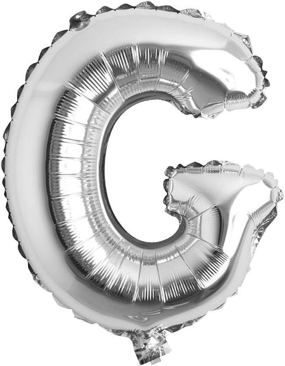 16" inch Single Silver Alphabet Letter number Balloons Aluminum Hanging Foil Film Balloon Wedding Birthday party decoration banner Air Mylar Balloons (16 inch Silver 0)
