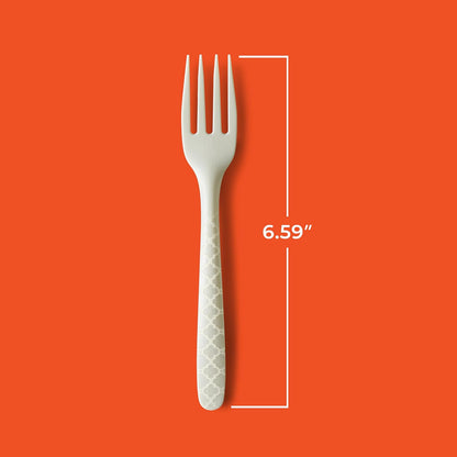 Hefty ECOSAVE Compostable Assorted Cutlery Set, Utensils for BBQs, Tailgates, Camping, Parties, and More, Includes 8 Forks, 8 Spoons, and 8 Knives, Compostable, Sustainable Design, 24 Count