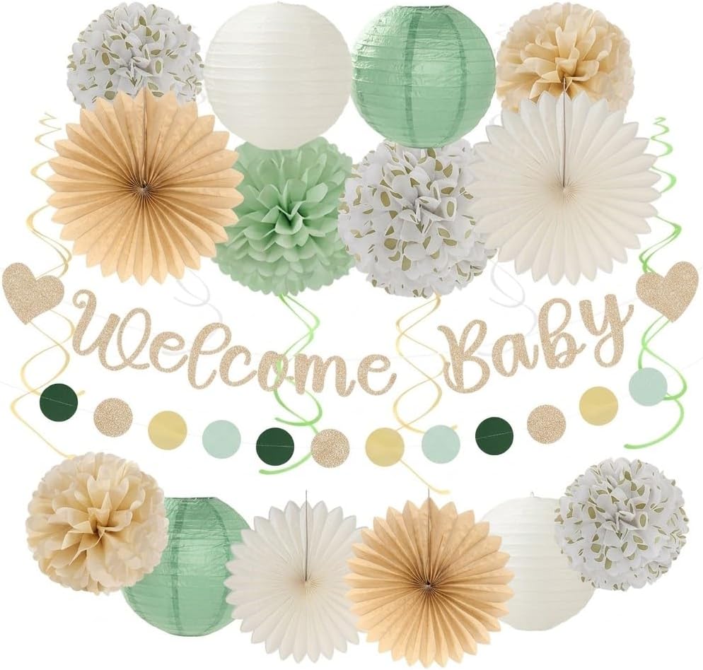 2026 Blue Class-Congratulations Prom Graduation Party-Decorations - 22pcs High School College Grad Supplies Decor,Royal Navy White Silver Tissue Pom Poms Streamers, Paper Flowers Lanterns Hugmoon