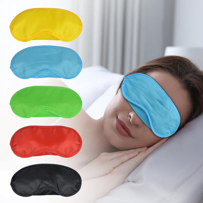 5 Pcs Sleep Mask, Eye Masks for Sleep, with Nose Pad and Elastic Strap for Blind Folds, for Adult Play, Travel Eye Mask, Sleeping, Team Building (Colorful, Medium(3.35x 7.28inch))