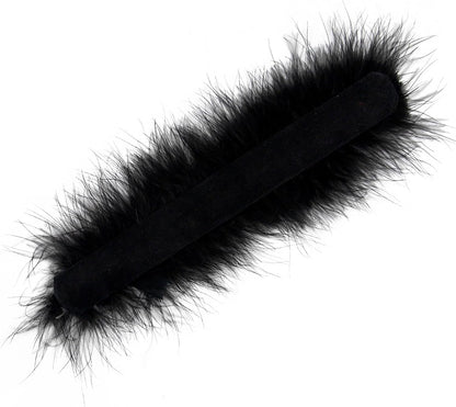2Pcs Feather Wristbands, 9.65inch Soft Feather Wrist Slap Bracelet Cuffs, Snap Ring, Circle Slap Wrist Decoration Cuffs for Party Decoration