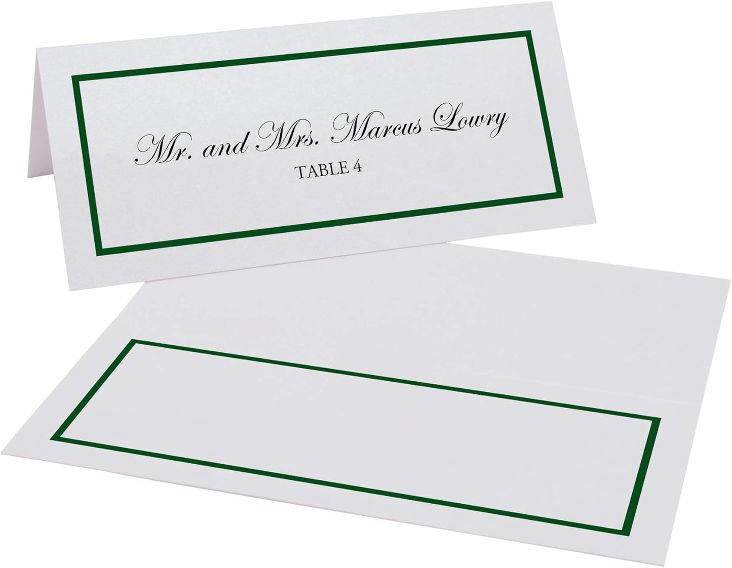 Single Line Border Printable Place Cards, Gold (Choose Color), Set of 60 (10 Sheets), Laser & Inkjet Printers - Wedding, Party, Dinner, and Special Events - Made in the USA