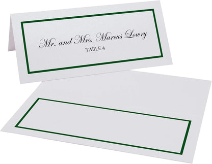 Single Line Border Printable Place Cards, Gold (Choose Color), Set of 60 (10 Sheets), Laser & Inkjet Printers - Wedding, Party, Dinner, and Special Events - Made in the USA