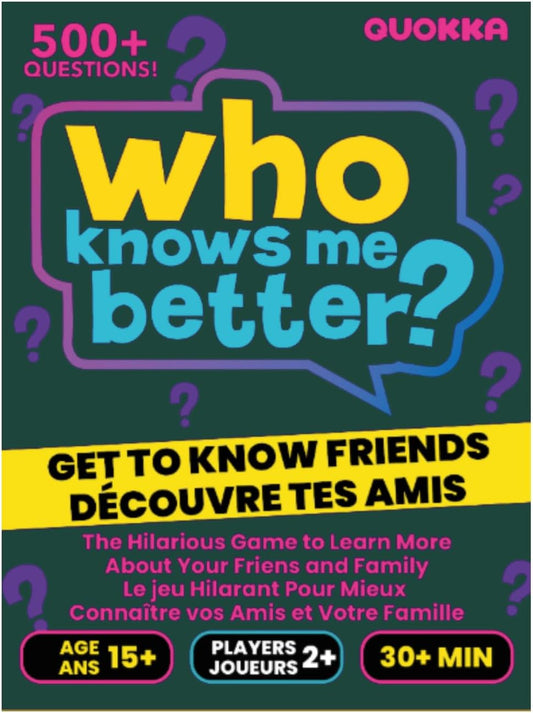 Quokka Card Games for Adults – Who Knows Me Better NSFW Edition – Party Game with 500+ Questions for Friends, Couples & Party Game Nights Ages 18+