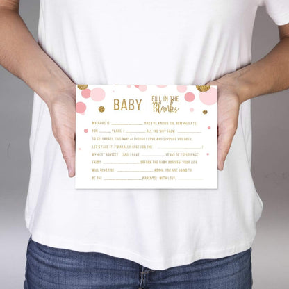 Andaz Press Blush Pink Gold Glitter Girl Baby Shower, Printable Table Tent Place Cards, 20-Pack, Seat Placement Cards Blank Place Cards For Table Settings Name Cards for Wedding, Graduation Food Cards - Colors B