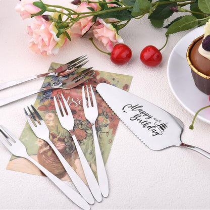 Cake Knife and Server Set for Birthday Party 60 Year Old Birthday Gift for Dad Mom Engraved Knives Servers Grandma Grandpa 60th Bday Gifts for Men Women 60 Yrs Old Bday Presents for Aunt Uncle