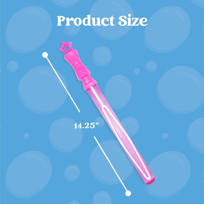 JOYIN 24 Pack 14.6’’ Big Bubble Wands Bulk (2 Dozen) for Summer Toy, Outdoor/Indoor Activity Use, Easter, Bubbles Party Favors Supplies for Kids