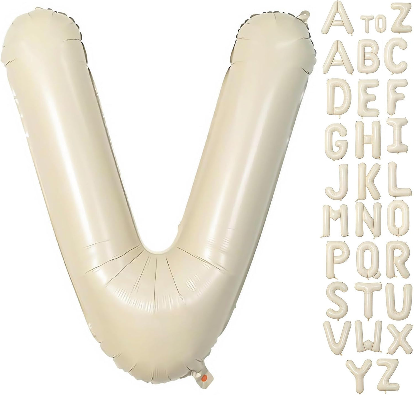 Cream Letter A Balloons,40 Inch Balloons Letter A Mylar Helium Large A Balloon for Birthday Party Anniversary Decorations
