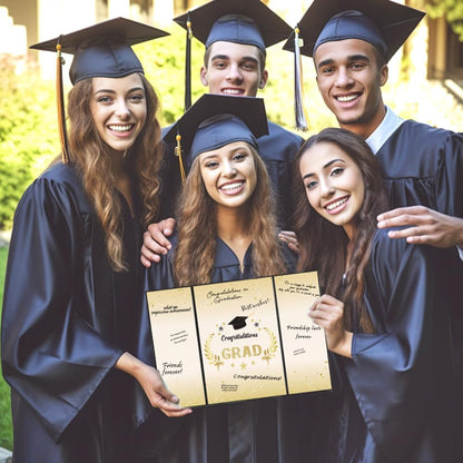 Graduation Decorations 2026, Black Gold Graduation Guest Book, Class of 2026 Grad Guestbook for Graduates Signature Congrats Grad Graduation Party Decorations Favors Supplies Gifts Idea Table Decor