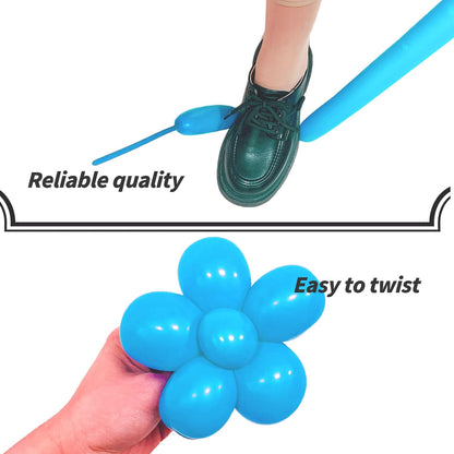 260 Balloons Clear, Thickening Long Balloons for Tying Arch, Twisting Latex Animals Magic Modeling Skinny Birthday Balloon for Kid‘s Party Wedding Decoartion Supply 100pcs