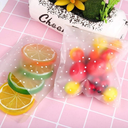 Self Adhesive Cookie Cellophane Treat Bags with Seal 4x4 Inches, 4 Mils Self Sealing Resealable Plastic Packaging Bags with Thank You Labels for Gift Giving Party Favor Bakery Candy Chocolate 100 Pcs