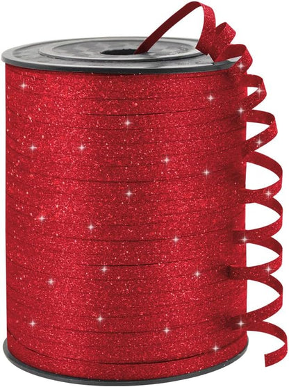 KMER LIFE Premium Red Curling Ribbon, 1/5" Wide x 500 Yards Christmas Curling Ribbons for Gift Wrapping, Party Decoration, Balloon String, Ribbons for Florist Flower (1 Roll)