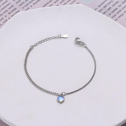 Long tiantian Moonstone Bracelet Glow in the Dark Bracelets Moonstone Jewelry for Women Crystal Bracelet Glow in the Dark Jewelry for Women Trendy Gifts for Christmas