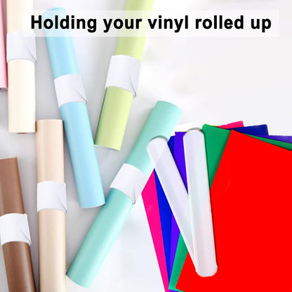 White Blank Slap Bracelets Bulk 36 PCS - DIY Craft Painting Vinyl Wristbands for Party Favors