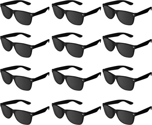 Super Z Outlet Plastic Vintage Retro Style Sunglasses Classic Shades Eyewear Party Favors (24, White)