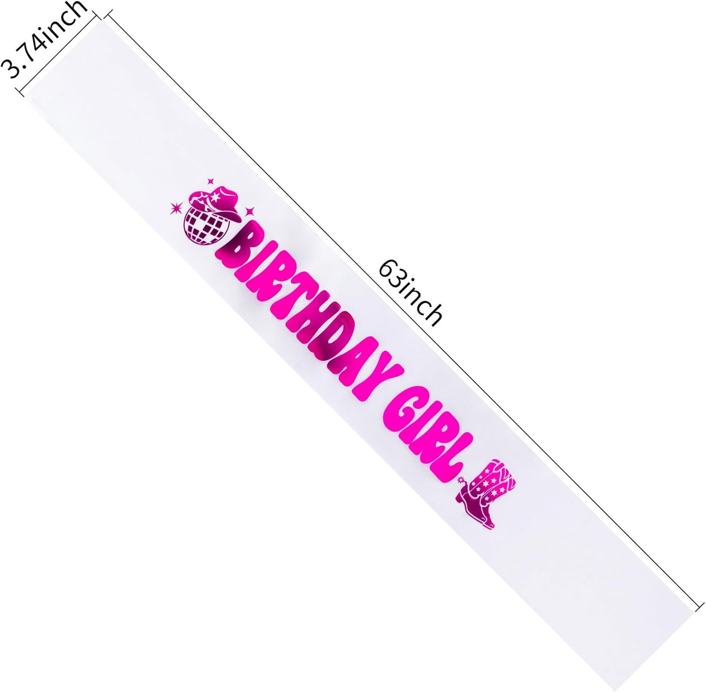 It's My Birthday Sash Black Glitter Sash with Hot Pink Foil Happy Birthday Decorations for Women Girls Men Boys Black Party Decorations