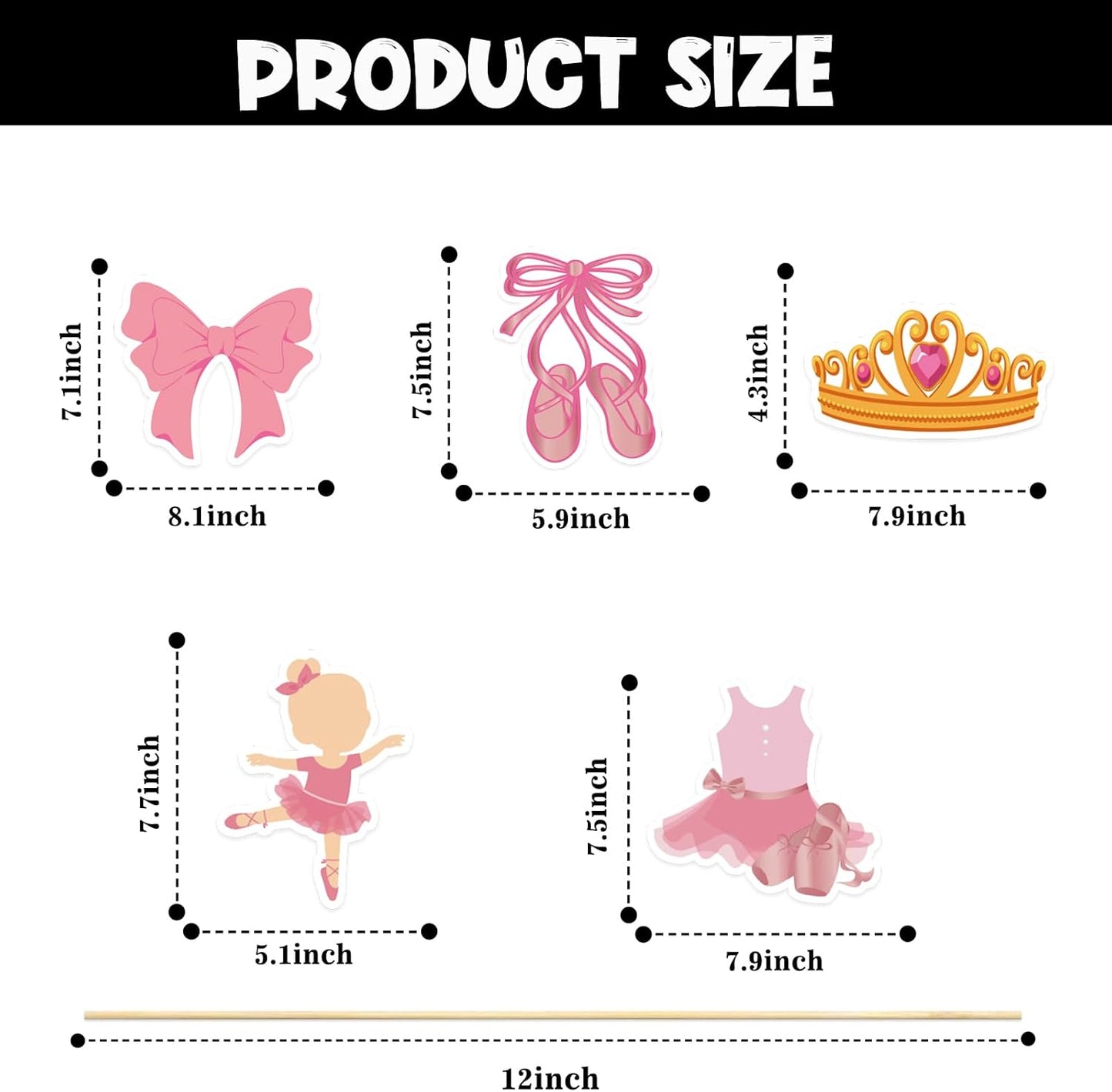 Beautiful Butterfly Centerpiece Sticks - Floral Baby Shower or Birthday Table Toppers - Butterfly Themed Gender Reveal Bridal Shower Party Decoration- Set of 15
