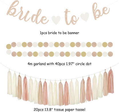 Champagne-Gold Beige Fall Baby-Shower Party-Decorations - 36pcs Welcome Home Banner Sign,Neutral Paper Lanterns,Girl Streamers Garland,Boho Hanging Tissue Pom Poms Flowers Fans Backdrop Decor Burgleda