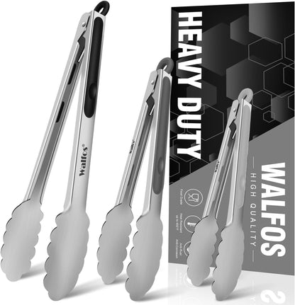 Walfos Small Gold Tongs For Serving,Food Grade Stainless Steel 4" Mini Tongs Appetizers for Parties Catering, Sugar，Desserts，Tea Party, Coffee Bar, Set of 12 （Gold）