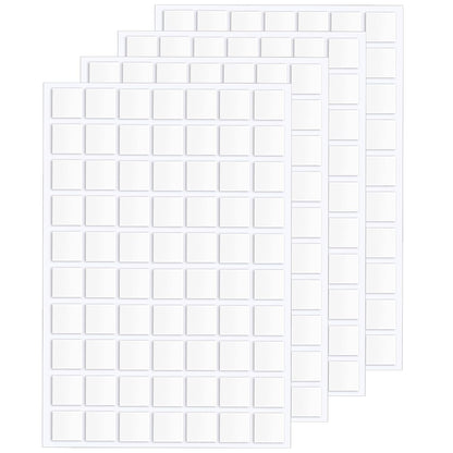 JANYUN 140 Pieces Adhesive Dots,Removable Round Putty Clear Tack No Trace Small Tape Stickers for Wall Hanging Festival Poster Office Party Decoration Picture Crafts