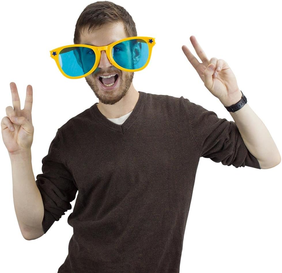 Pudgy Pedro's Jumbo Party Sunglasses | Novelty Shades Perfect for Birthdays, Theme Parties, Weddings | Giant Glasses