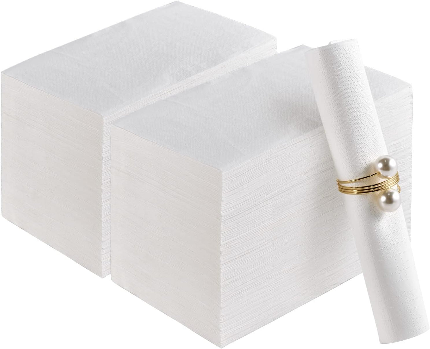 200 Pack Paper Napkins Disposable Guest Towels, Premium Quality 3-ply Dinner Napkins Soft, Absorbent Paper Hand Towels for Party or Wedding