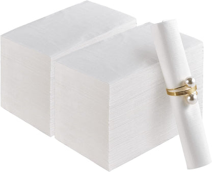 200 Pack Paper Napkins Disposable Guest Towels, Premium Quality 3-ply Dinner Napkins Soft, Absorbent Paper Hand Towels for Party or Wedding
