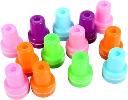 LUCKYBIRD Self-Inking Stamps for Kids - Heart Toy Stamp Set, Funny Plastic Stamps, 26 Count