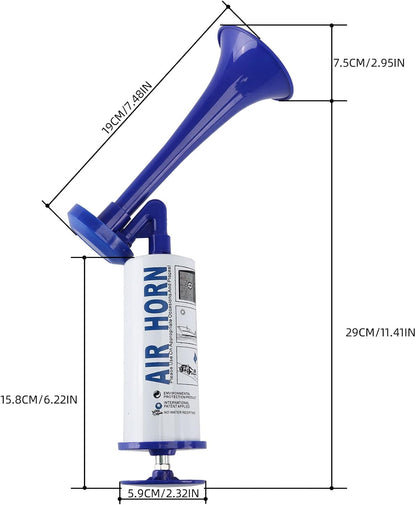 Air Horn for Boat Graduation Party Sports Events Beer Horns Dog Air Horn Self Defense Portable Air Pump Horn(ABS large handheld horn)