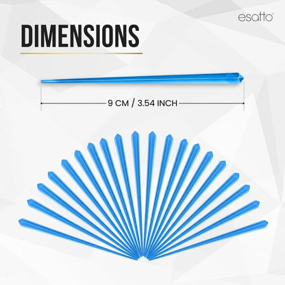 1000 Pcs Cocktail Picks Prism 7.62cm (3") - Sleek, Stylish Garnish for Cocktails, Perfect Plastic Toothpicks for Appetizers & Drinks, Versatile Fancy Skewers Food Pick for Charcuterie Parties